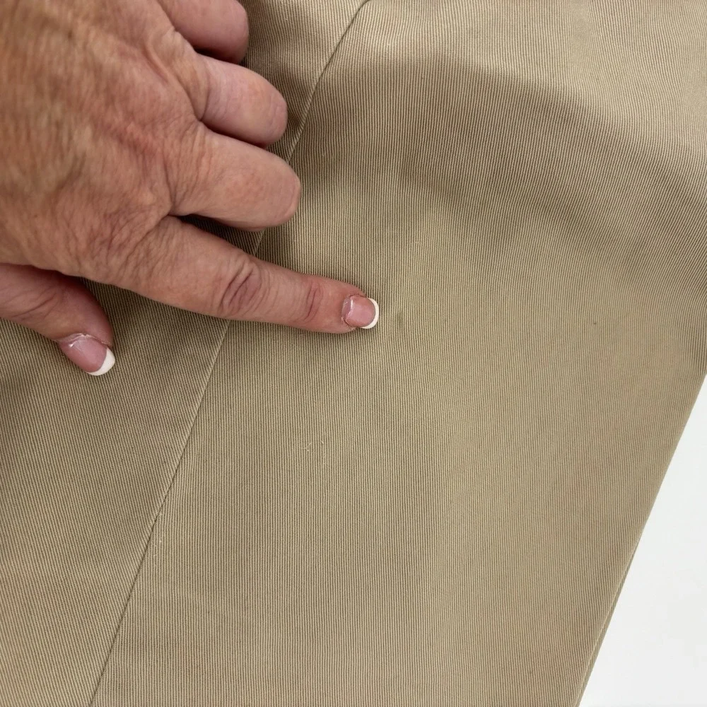 Polo Ralph‎ Lauren Pants Mens 33x32 Khaki Beige Chino Straight Leg Pleated Front